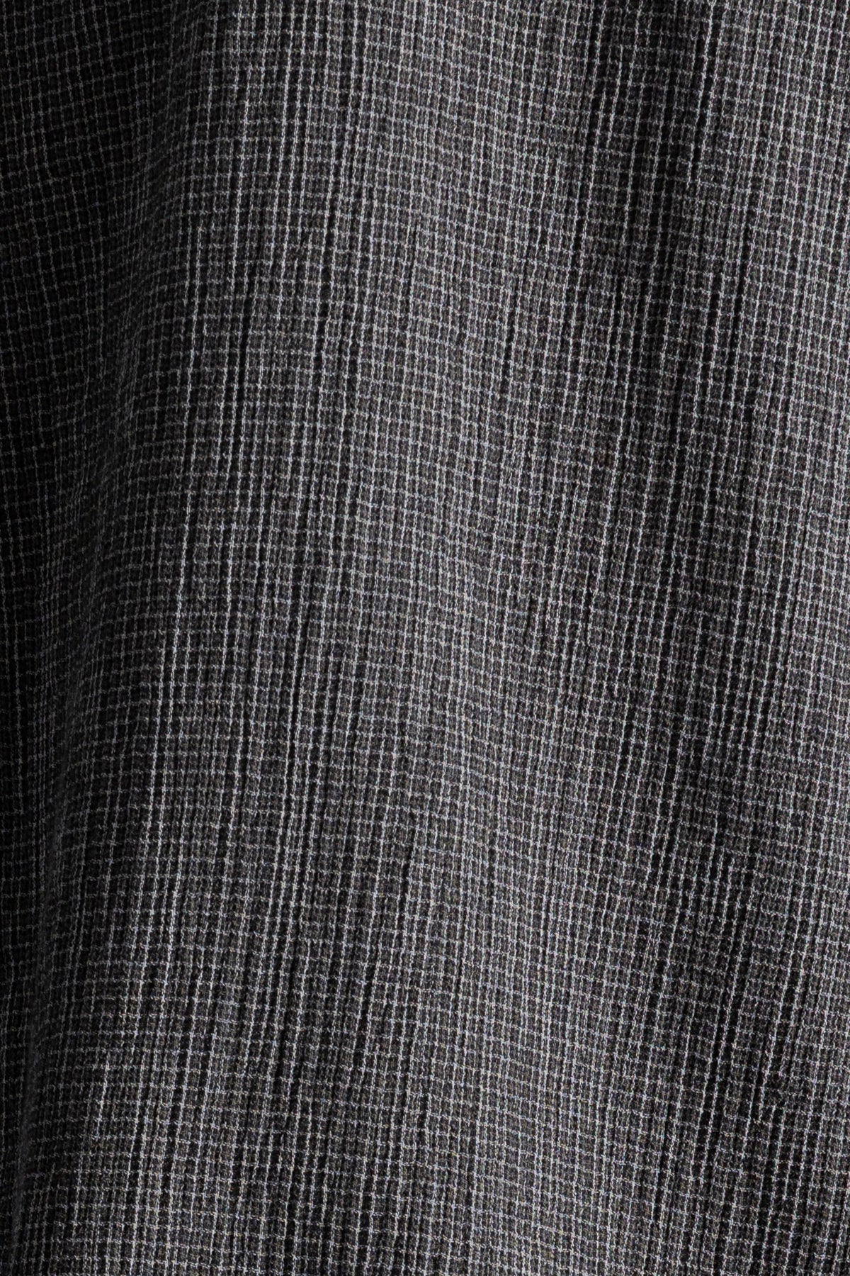 Patch Shirt - Black Mini Grid Check
