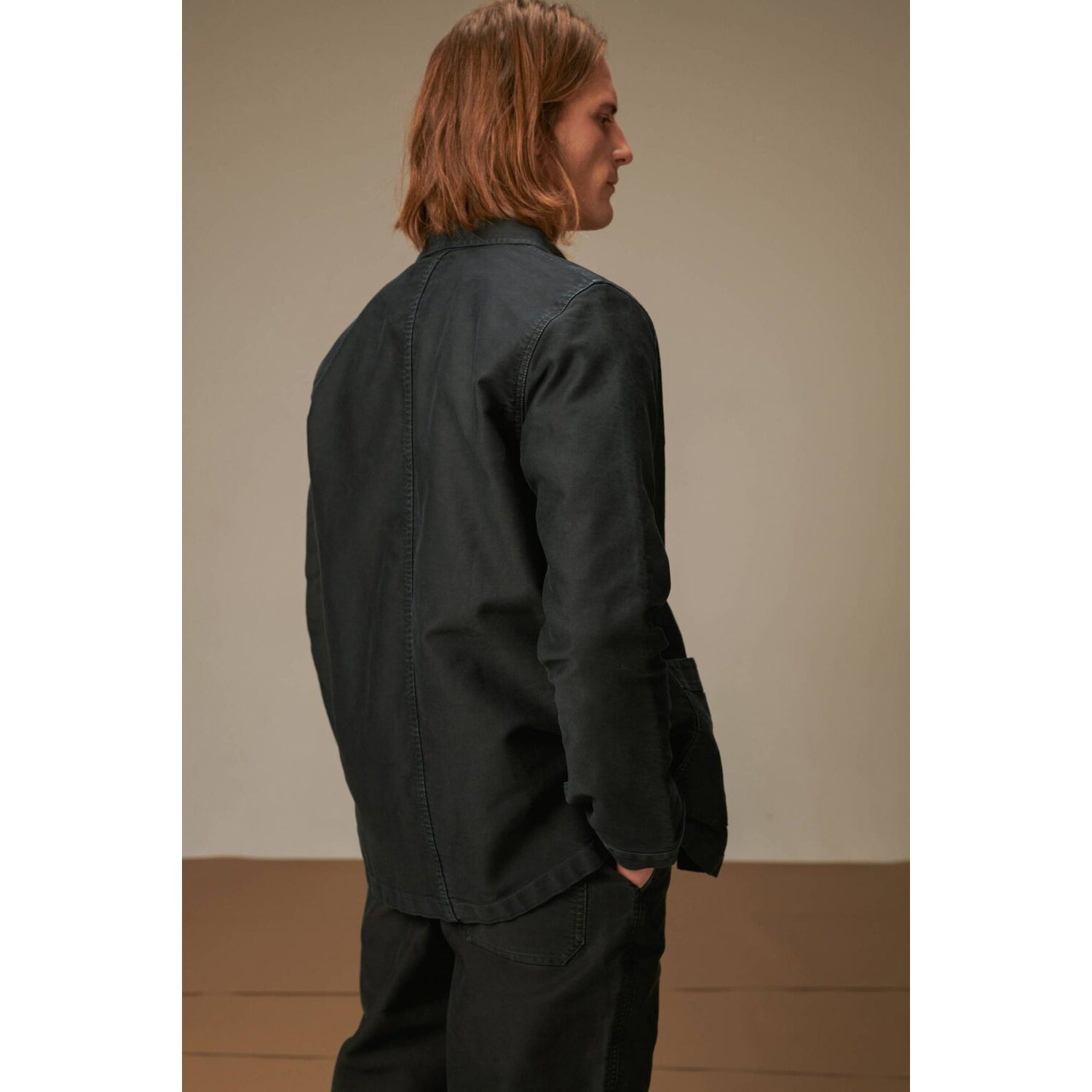 The Vintage-Washed Work Jacket - Black