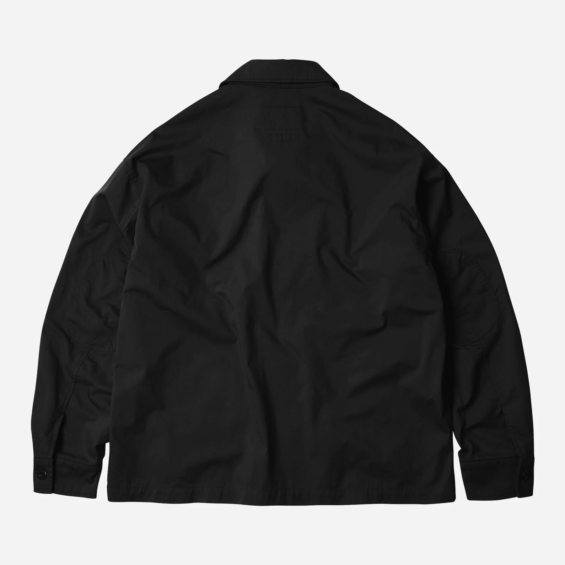 Round Patch Coverall Jacket - Black