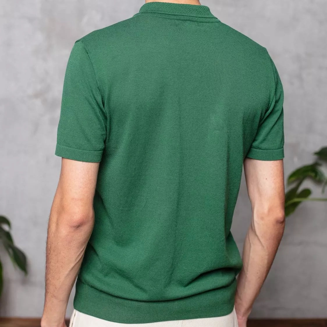 Silno Polo Sweater - Green