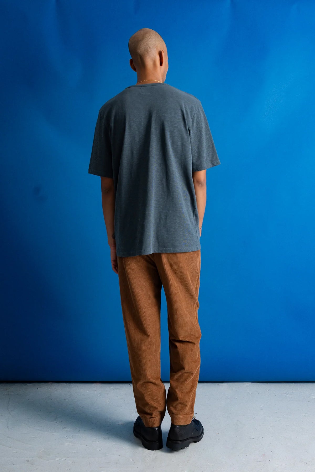 Slub Embroidered T-Shirt - Gale Tree | Folk x Goss Brothers