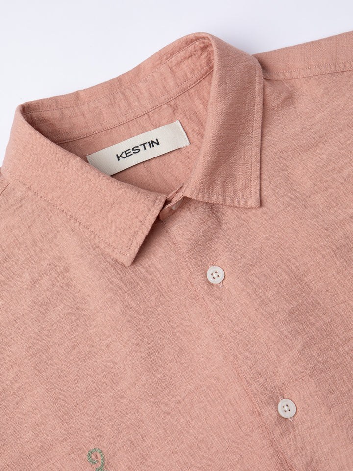 Aberlady Shirt - Dusty Pink Linen Blend