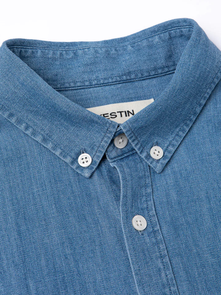 Raeburn Button Down Shirt - Light Denim