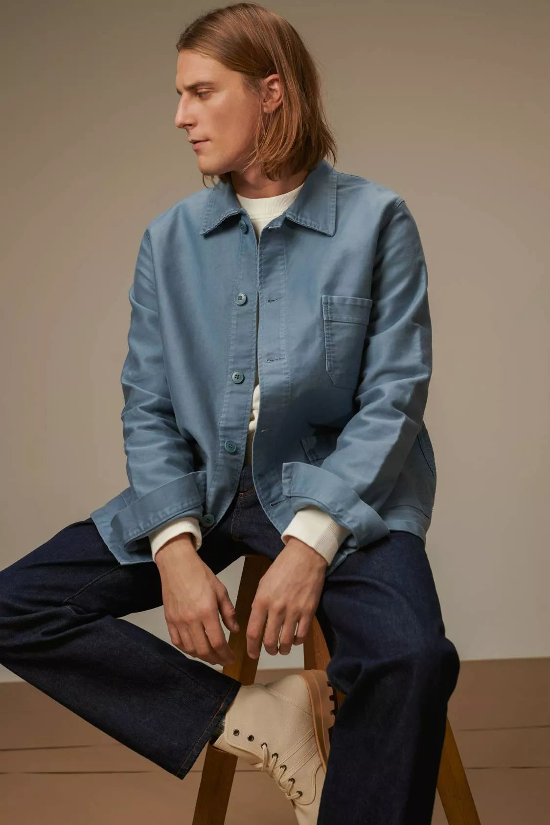 The Work Jacket - Sky Blue