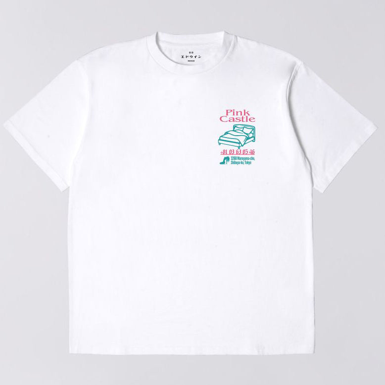 Pink Castle T-Shirt - White