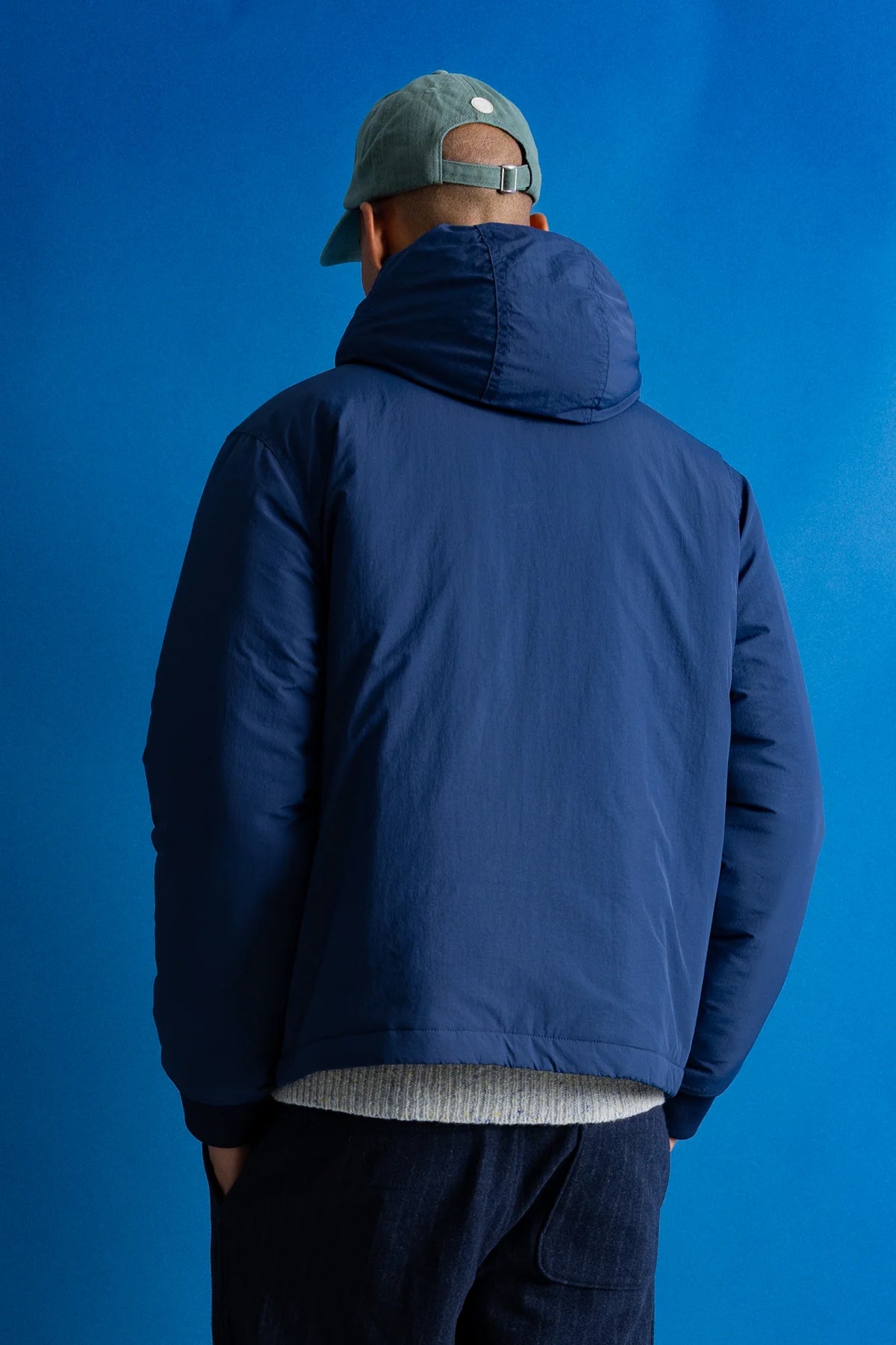 Wadded Hoodie - Soft Navy Nylon