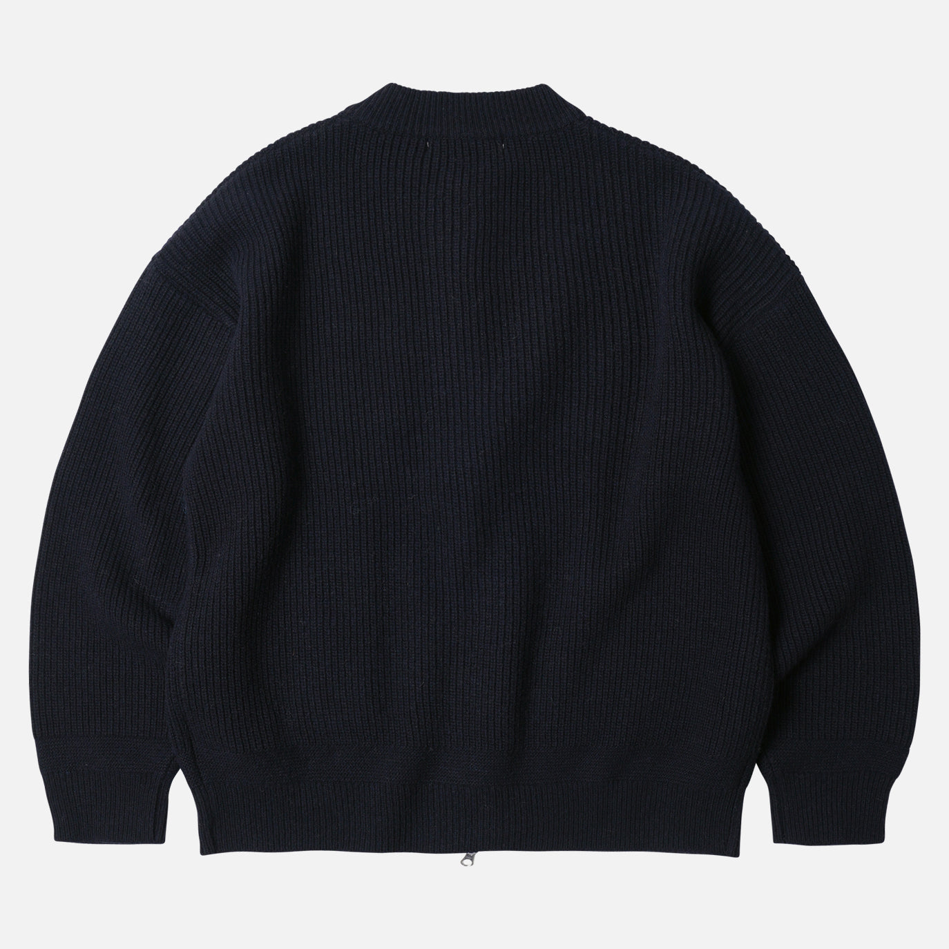 Wool Deck Zipup Cardigan - Navy