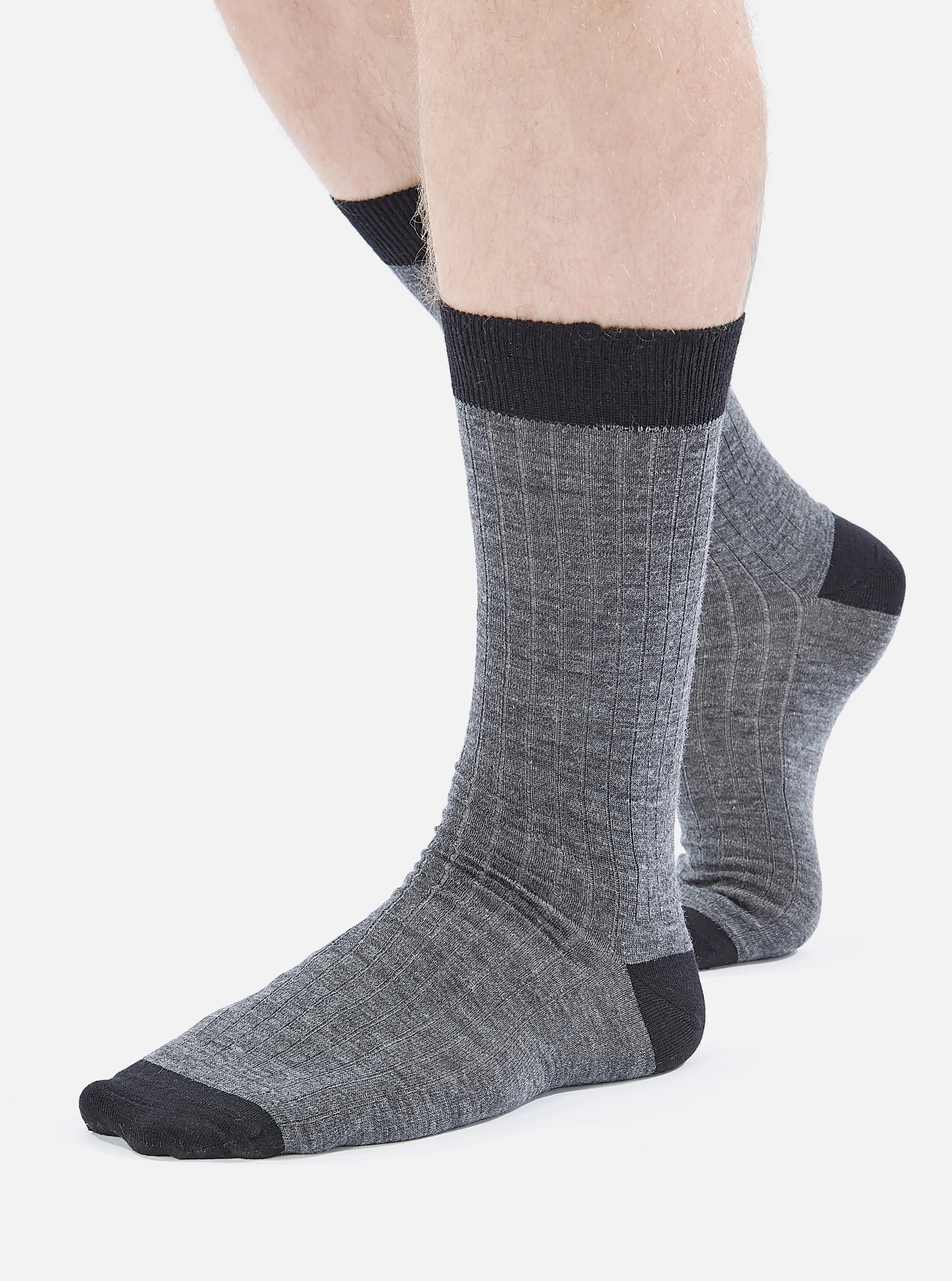 Merino Classic Sock - Grey Marl