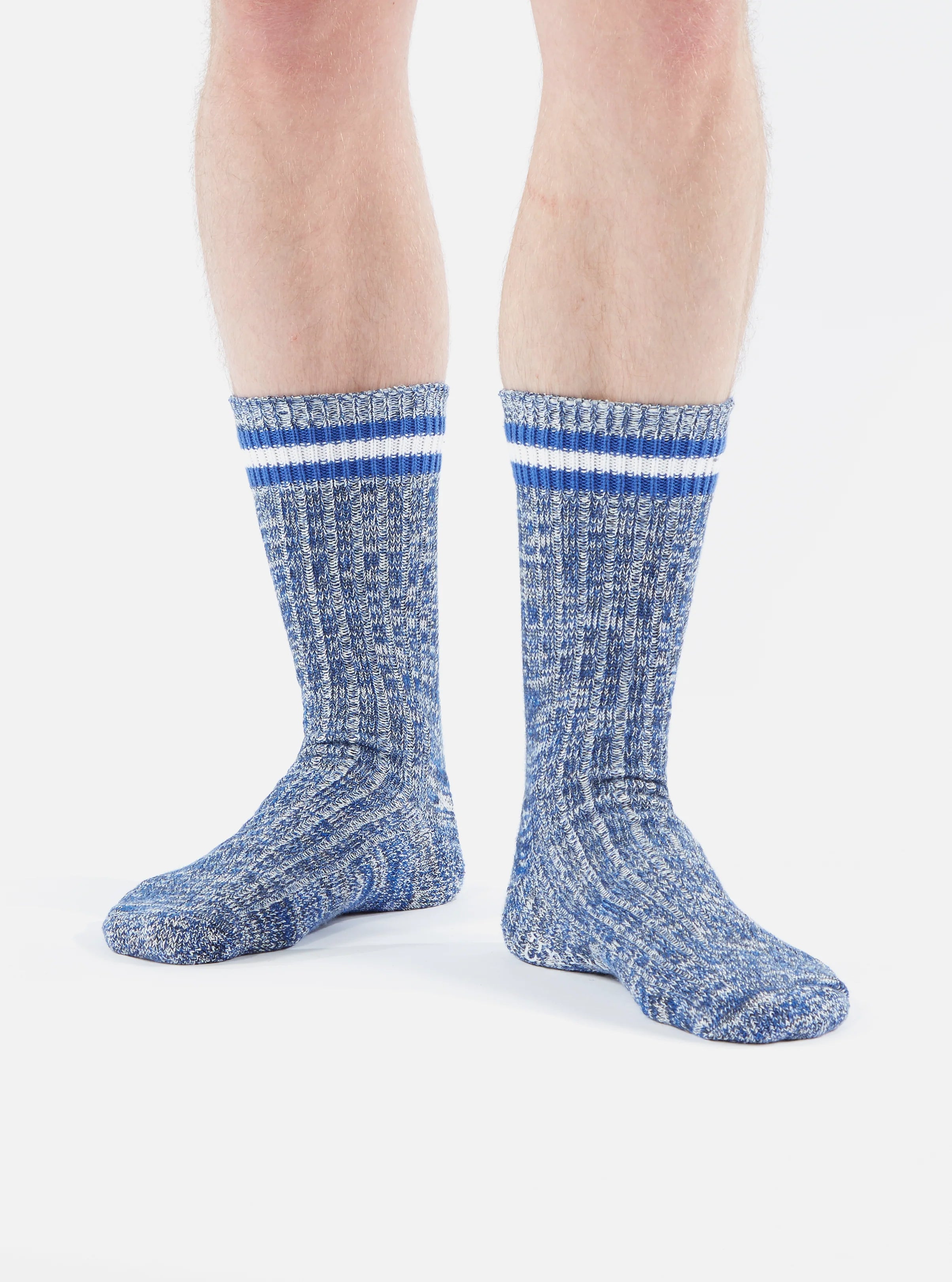 Everyday Stripe Sock - Navy Cotton