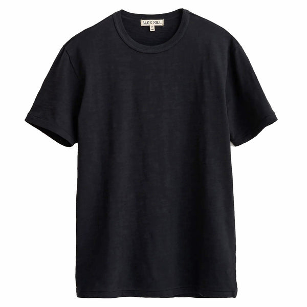 Slub Cotton T-Shirt - Black