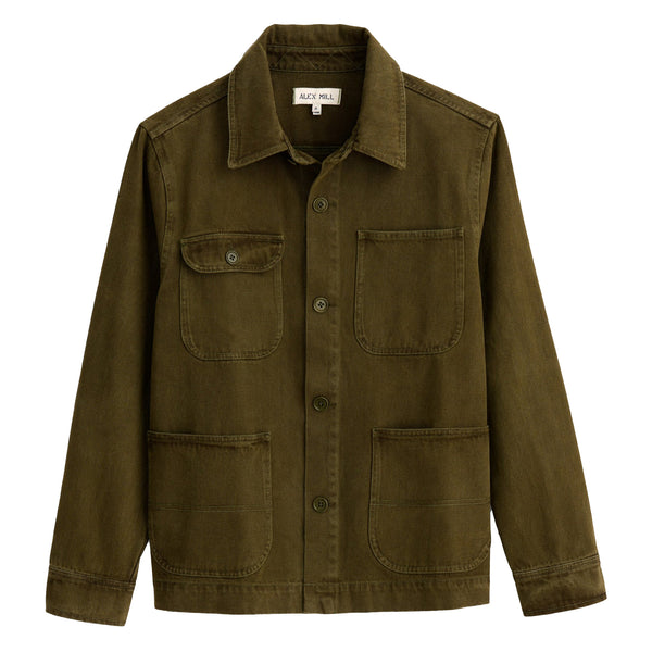 Garment Dyed Work Jacket - Military Olive