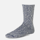 Cotton Ragg Socks - Blue/White