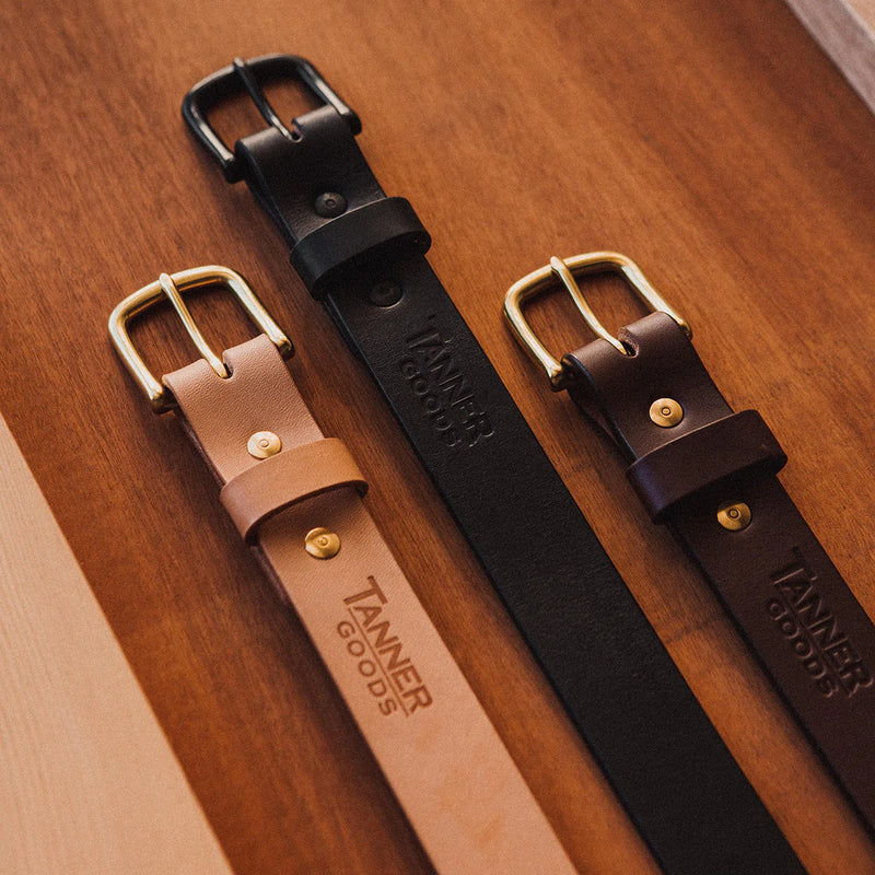Classic Belt - Cognac + Stainless Steel Buckle