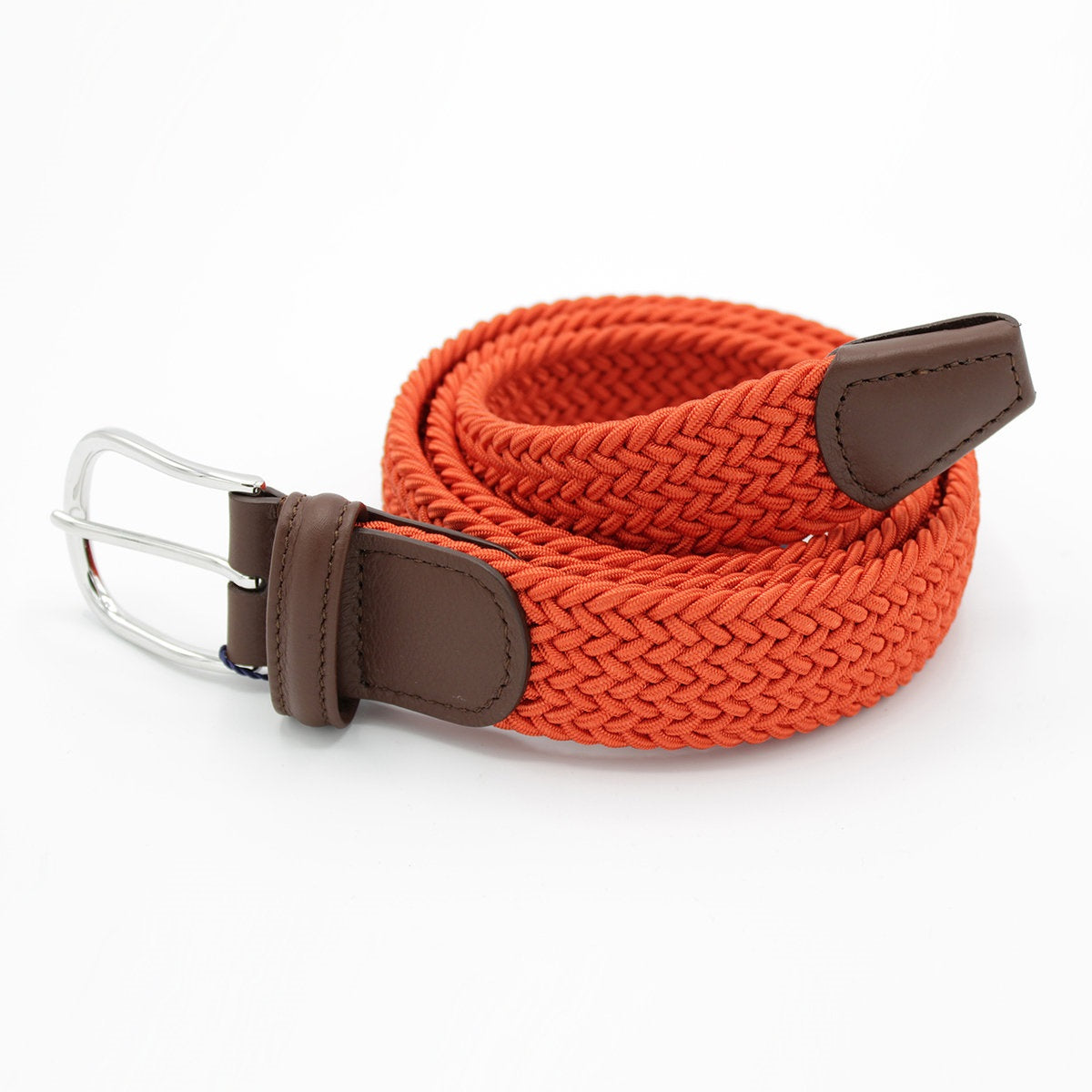 Belt - Orange Woven Elasticated