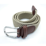 Woven Elasticated Belt - Gold