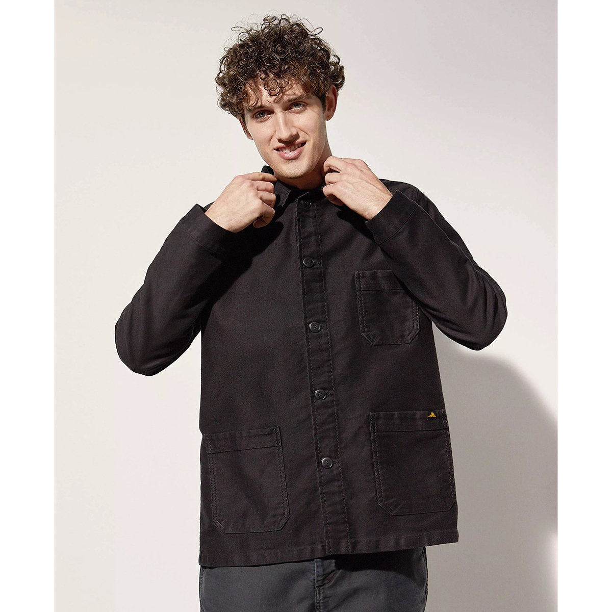 Buy online Le Mont St Michel Work Jacket - Black | Frontiers Man