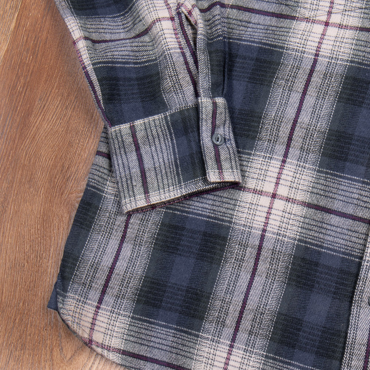 1937 Roamer Shirt - Blue Beige Check Flannel