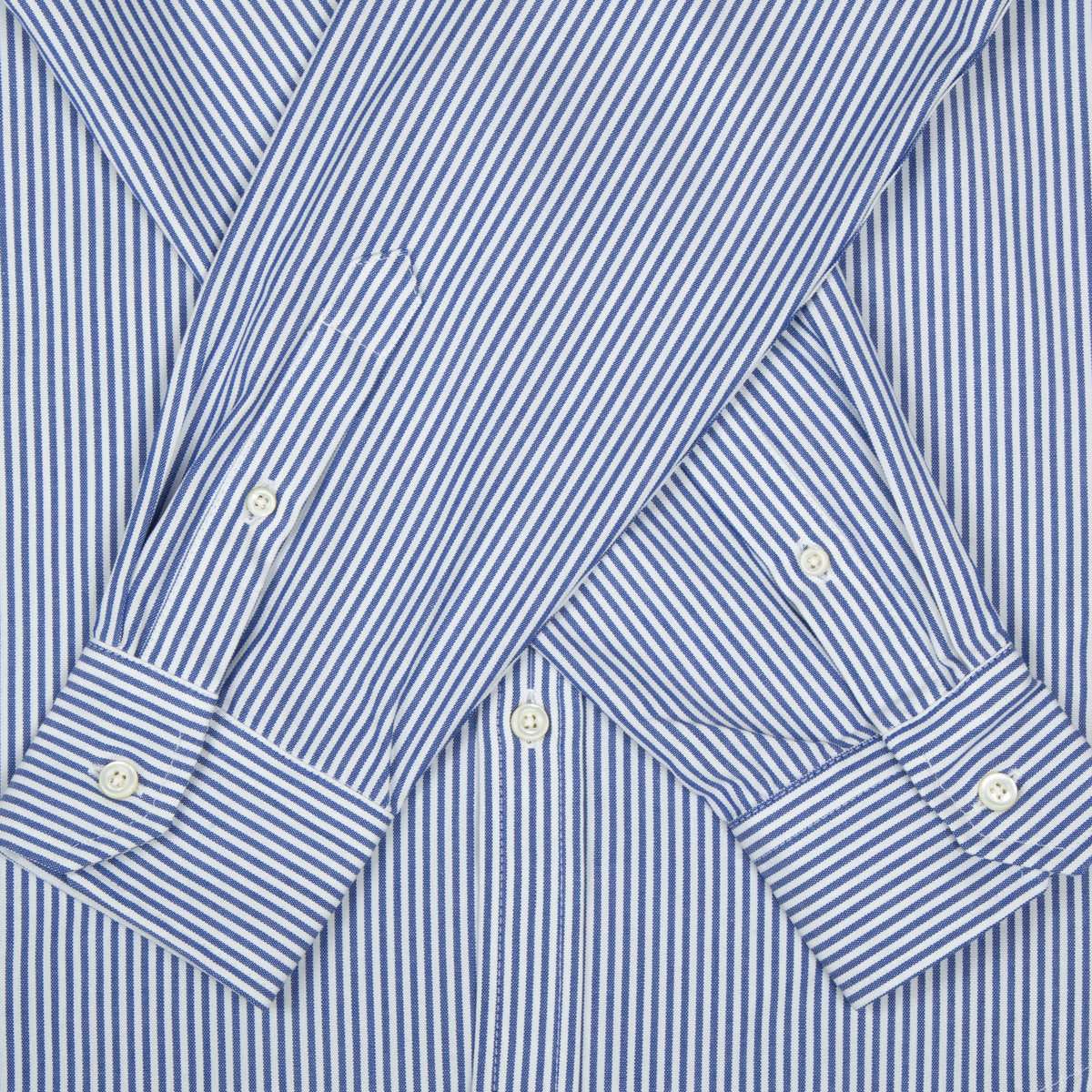Classic Button Down - Navy Candy Stripe