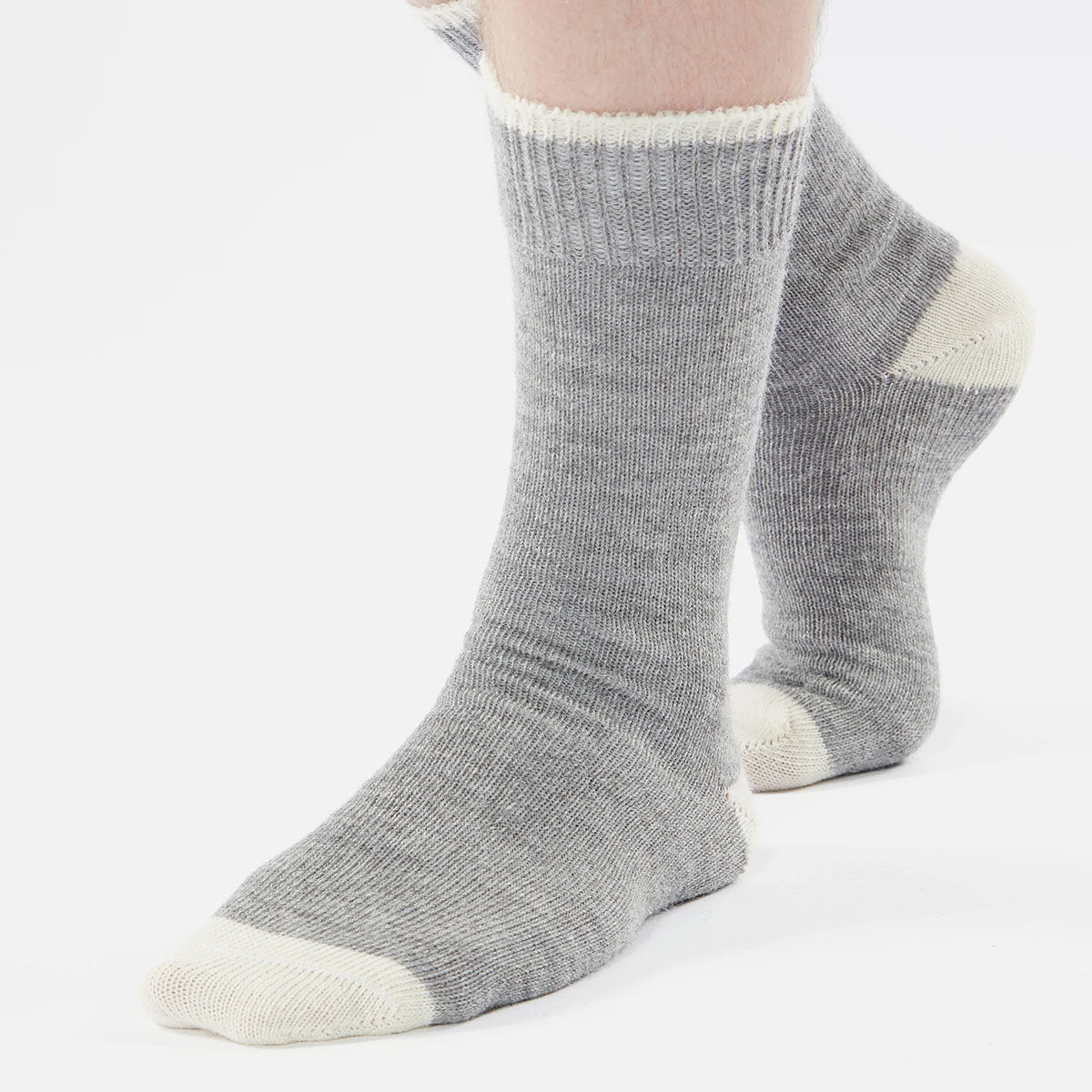 Alpaca Wool Sock - Grey Marl