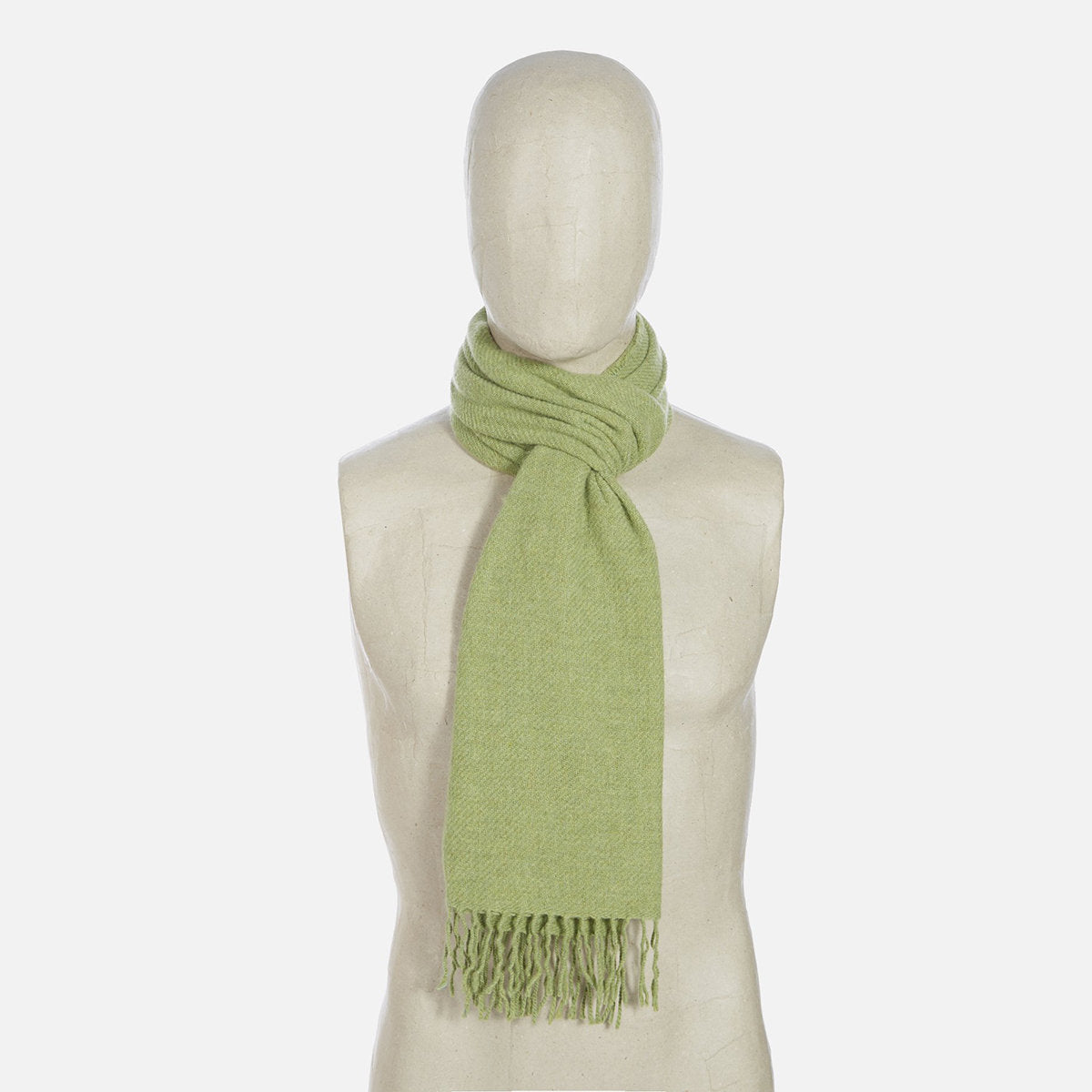 Scarf - Olive Recycled Woven Wool