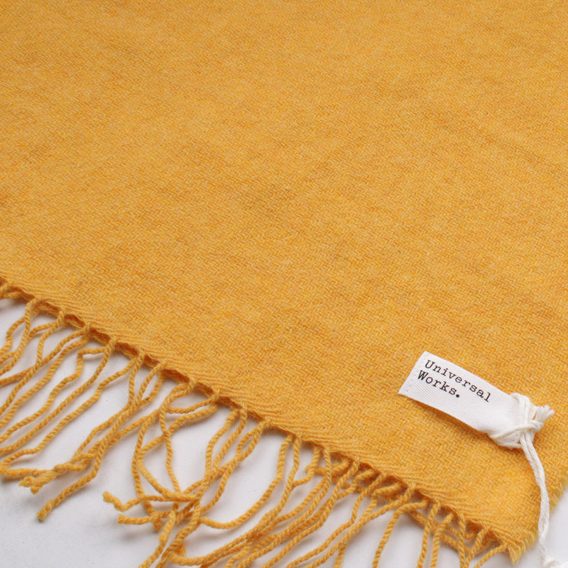 Scarf - Orange Recycled Woven Wool