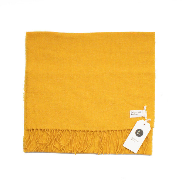Scarf - Orange Recycled Woven Wool