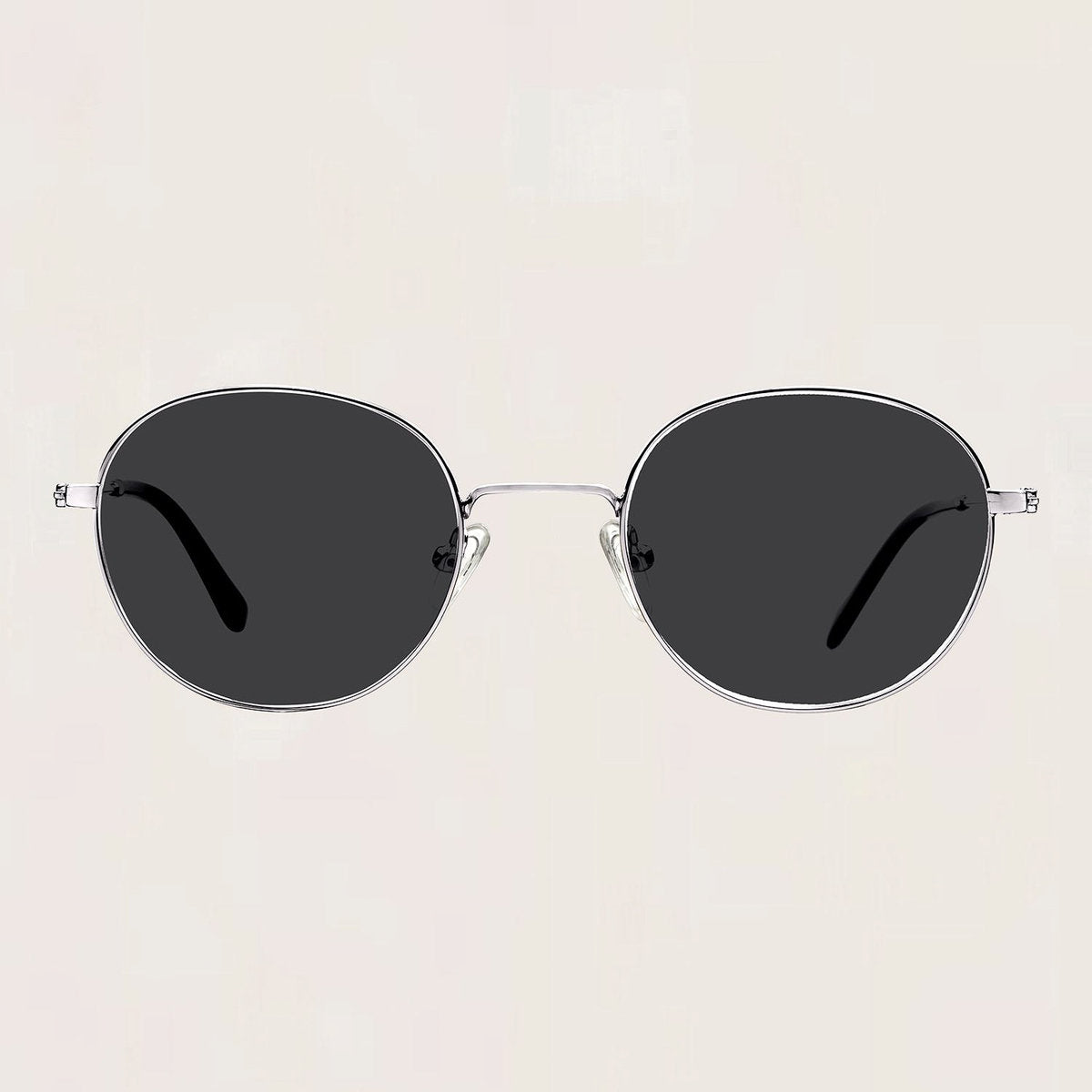 Mads Sunglasses - Silver & Grey Lens