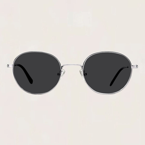 Mads Sunglasses - Silver & Grey Lens