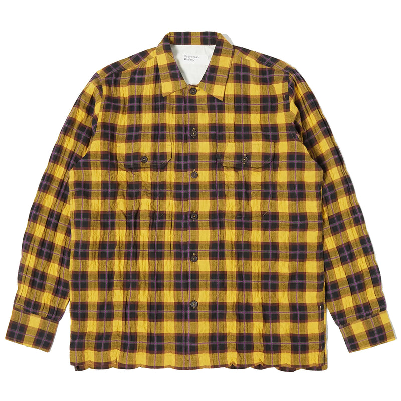 Utility Shirt - Yellow Japanese Herringbone